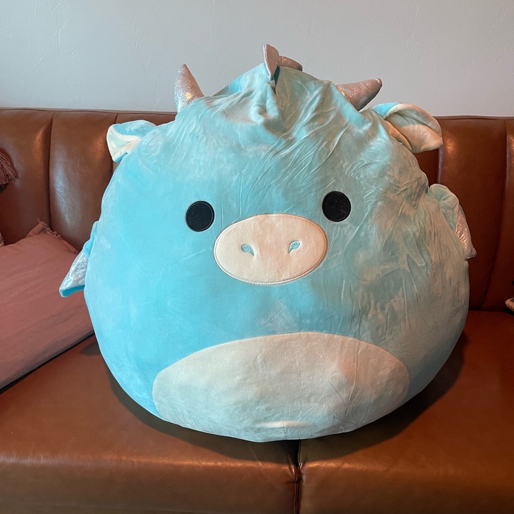 24 inch Blue Dragon Squishmallow plush Devin